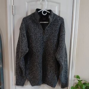 Norwool of NORWAY Charcoal Qtr Zip-Up Jumper Pure Wool